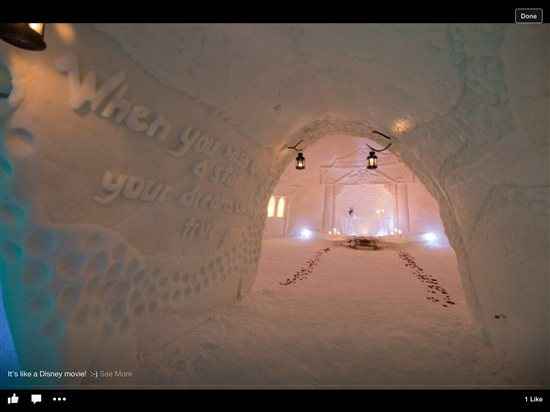 Lapland Ice Chapel picture released on Facebook.  