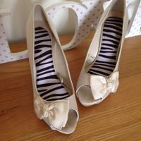 Pretty Bridesmaid Shoes  : 2 pairs Debut Cream High Heels Size 7 & 8