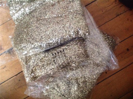 Re: Gold sequin bridesmaid dresses