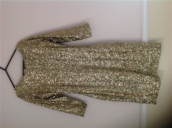 Gold sequin bridesmaid dresses
