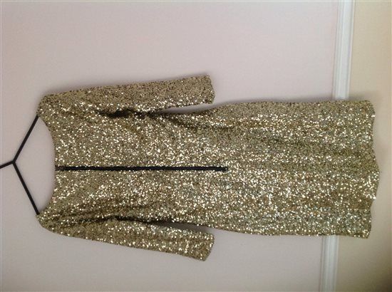 Gold sequin bridesmaid dresses