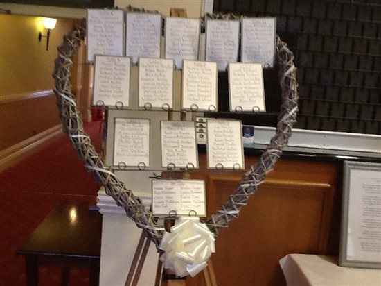 Wicker heart table planner (see pic)