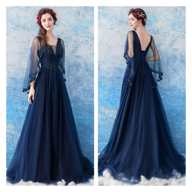 Blue Wedding Gowns for my Blue Wedding Theme 3
