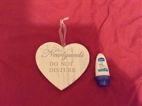 Wooden heart decorations, Mr and Mrs wooden bunting