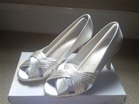 Bridal shoes for sale - never been worn - size 5.