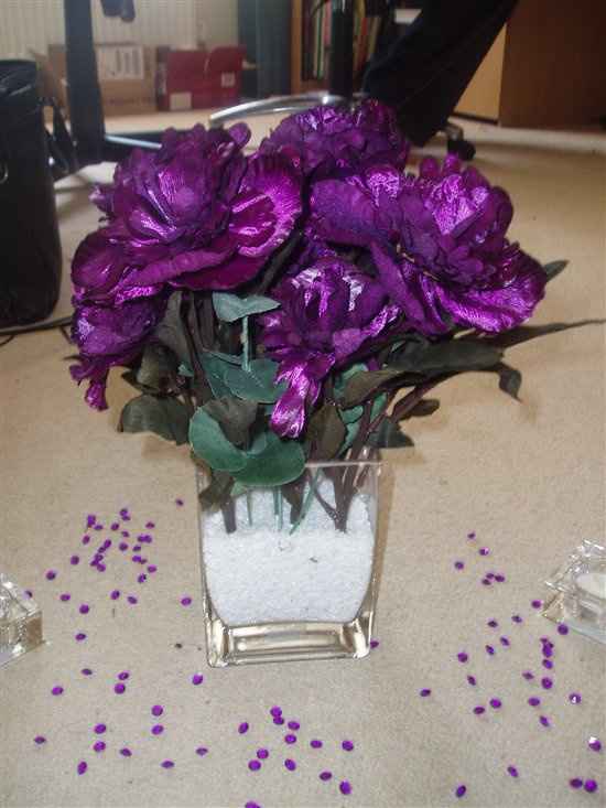 My DIY Table centrepieces *with "mock up Flash*