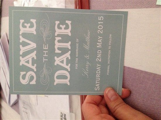 Re: Save the dates are here!