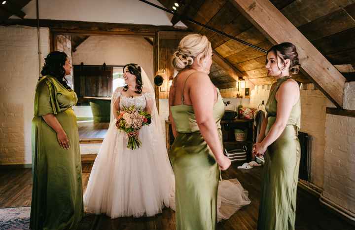 Bride and Bridesmaids