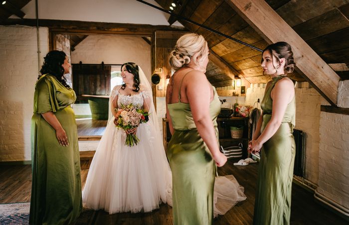 Bride and Bridesmaids
