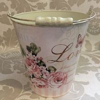 3 x Vintage style love buckets! Perfect for spring weddings.