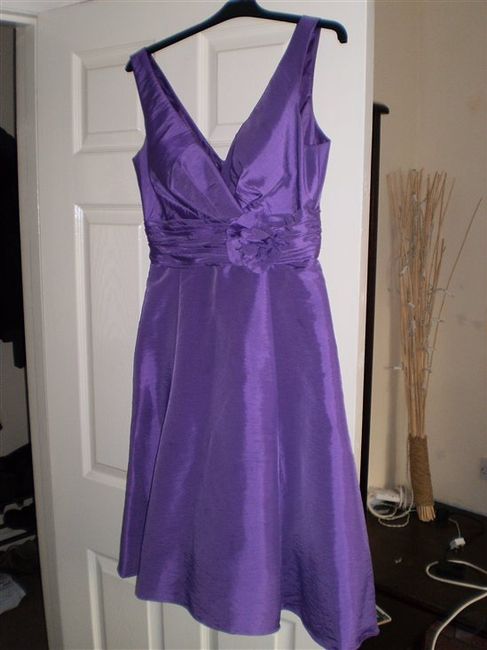 BHS Purple Taffeta Bridesmaid Dress For Sale