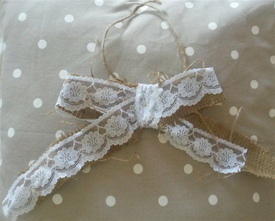 Rustic Vintage Hessian Lace Shabby Chic Wedding Items