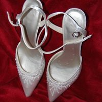 Wedding shoes, wedding bag, and thankyou cards for sale