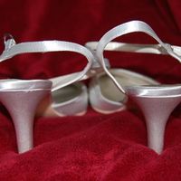 Wedding shoes, wedding bag, and thankyou cards for sale