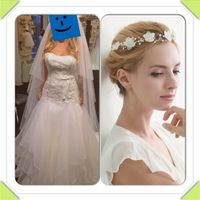 Which headpiece to go with this dress? I can't choose! 