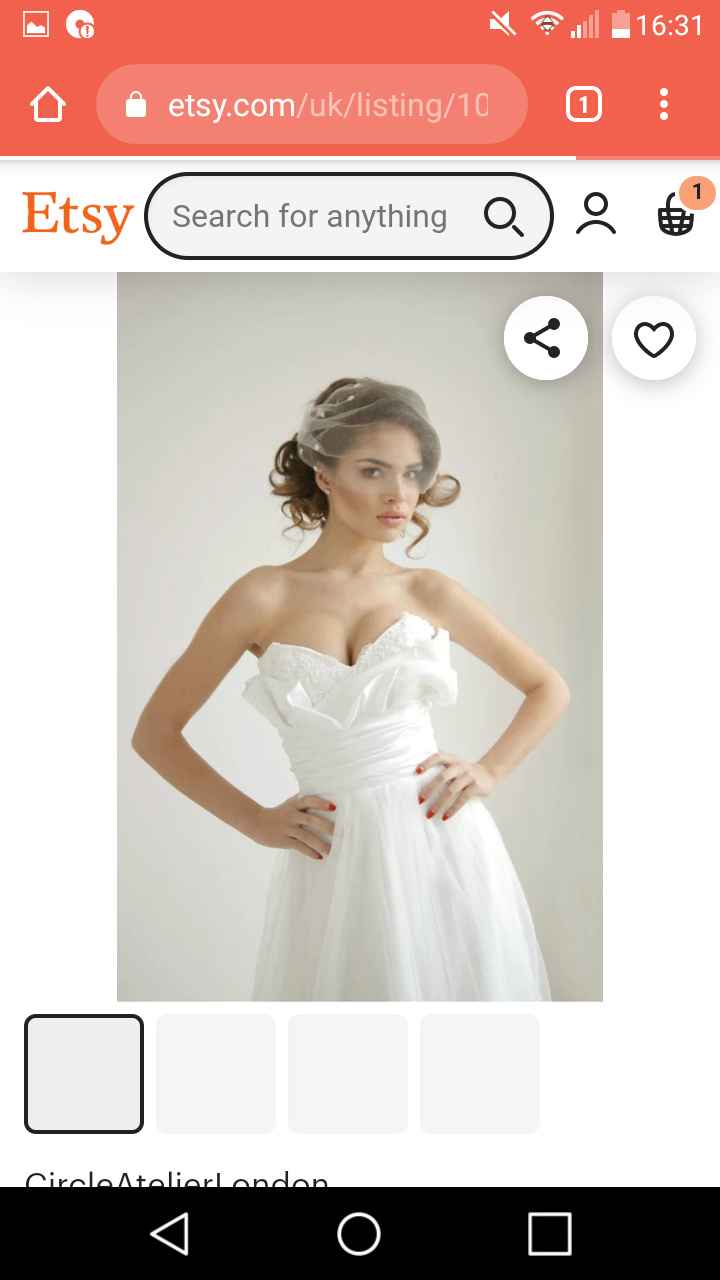 Veil and accessories to match this dress - 3