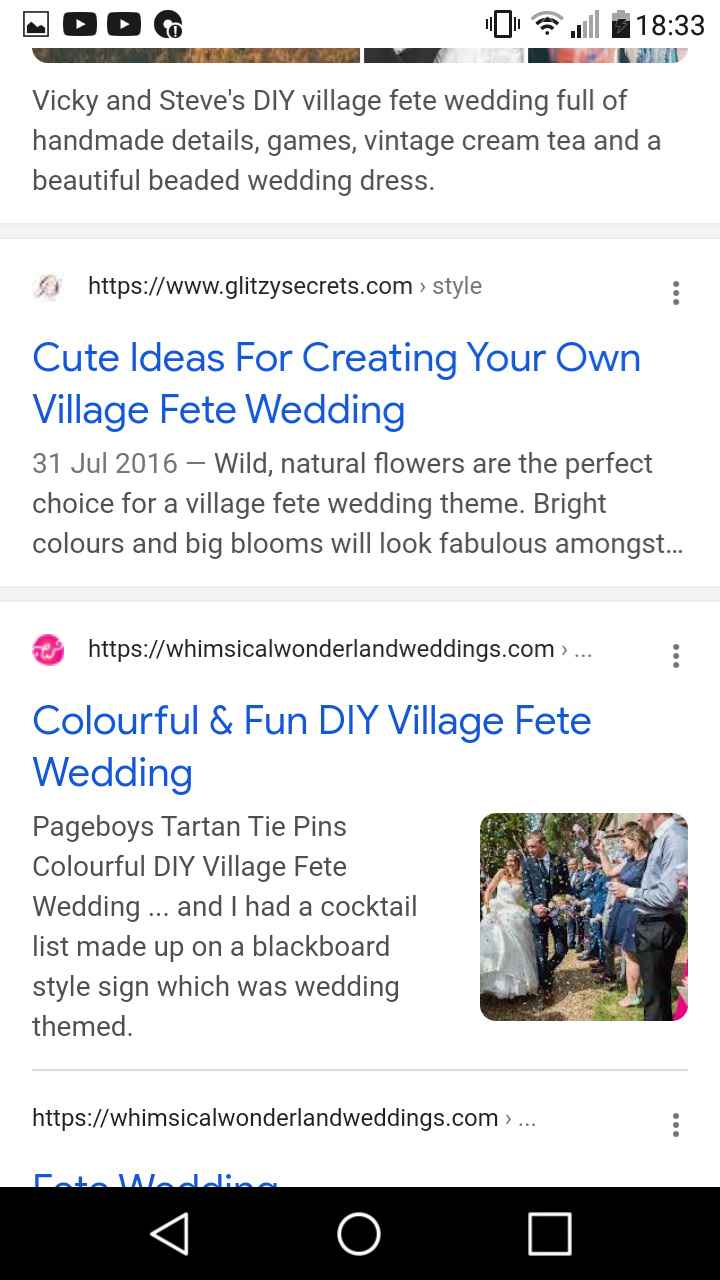 Village fete themed weddings 1