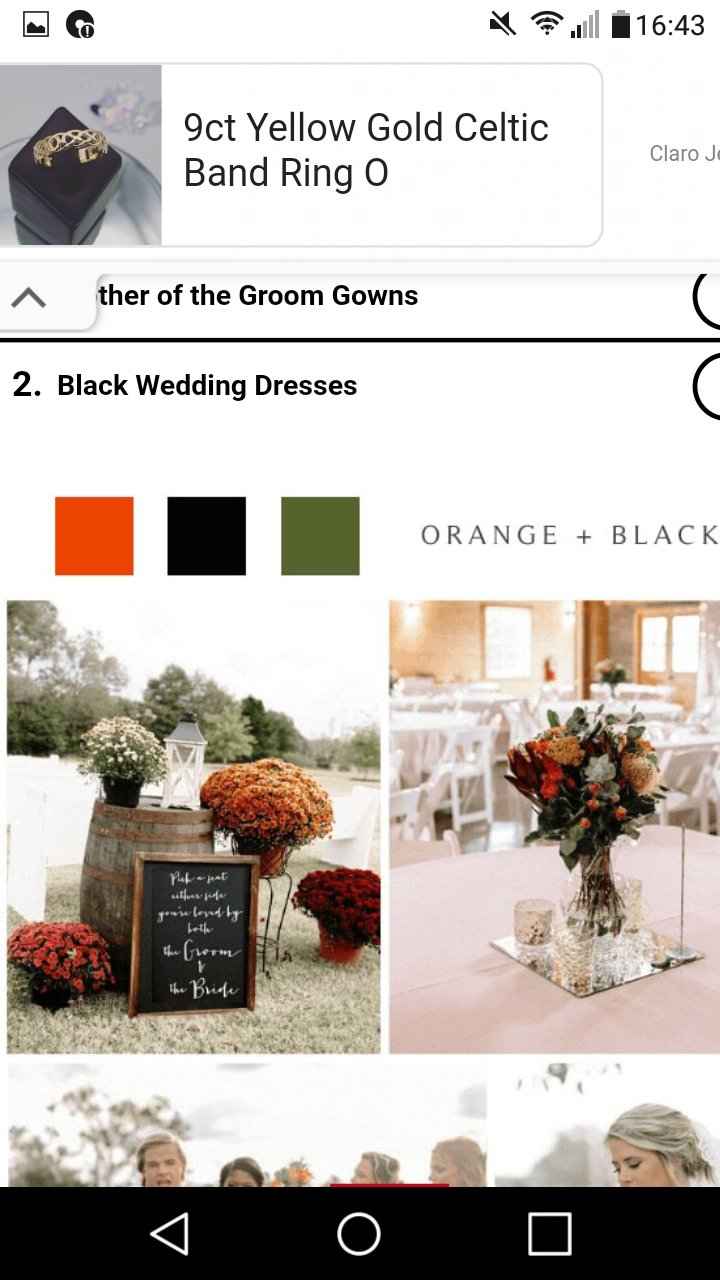 Black wedding dress - what colour flowers? - 2