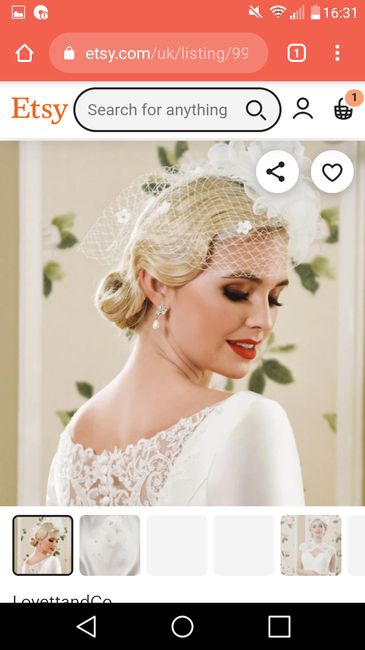 Veil and accessories to match this dress - 1