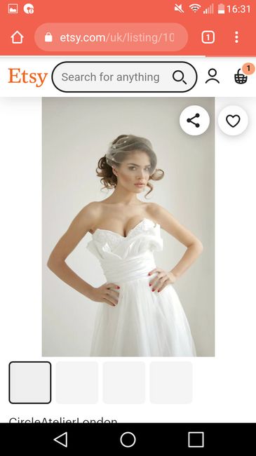 Veil and accessories to match this dress - 3