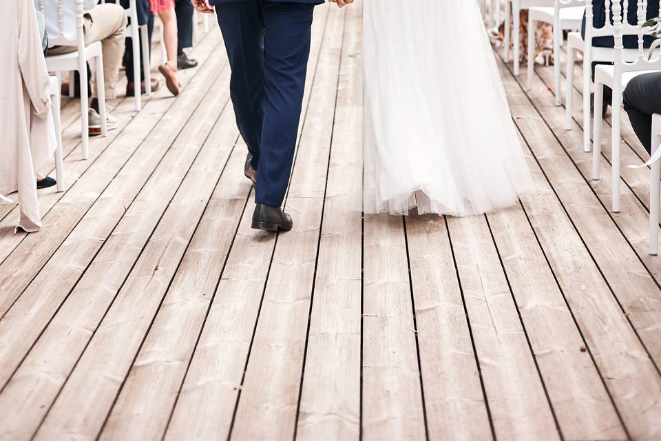 Walking down the aisle