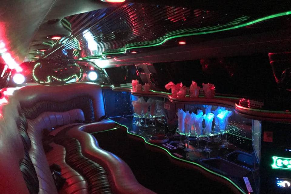 Chrysler limo inside