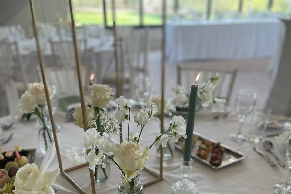 Wedding tablescape and caterin