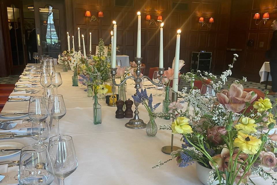 Wedding tablescape