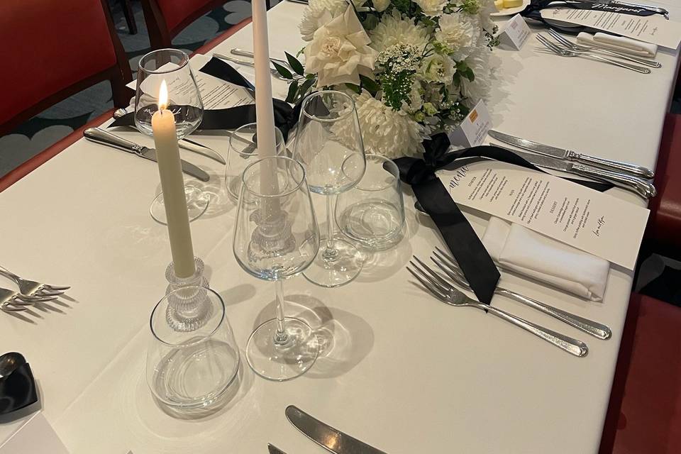 Wedding tablescape