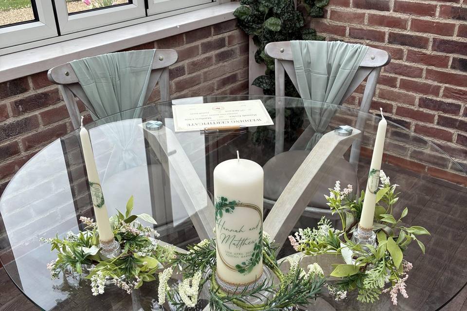 Bespoke Candle Ceremony