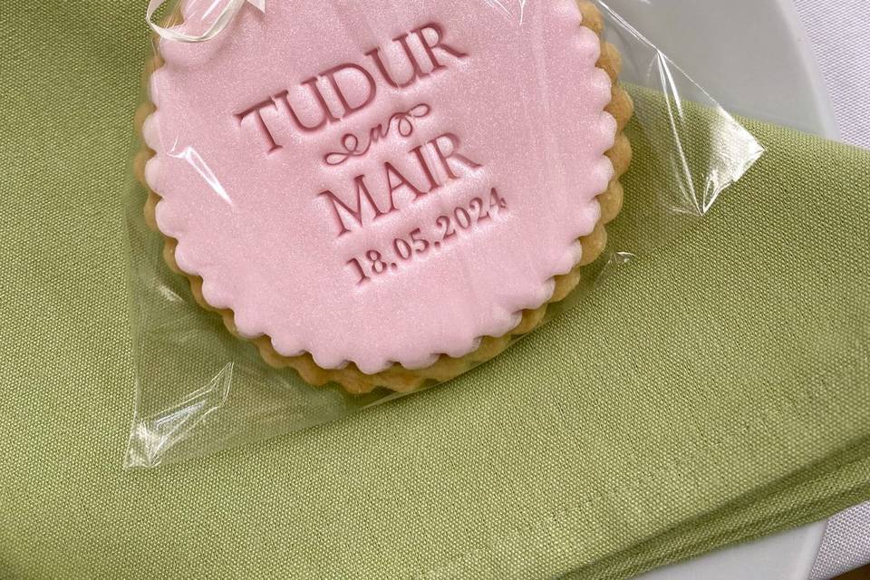 Tudur a Mair Wedding Favours