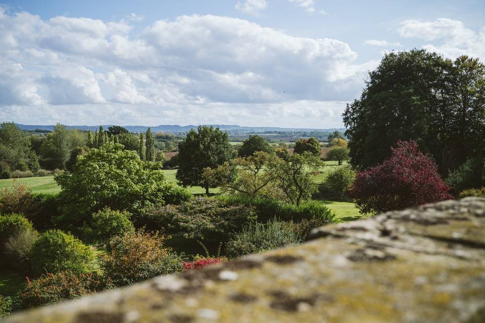 The view from the balcony