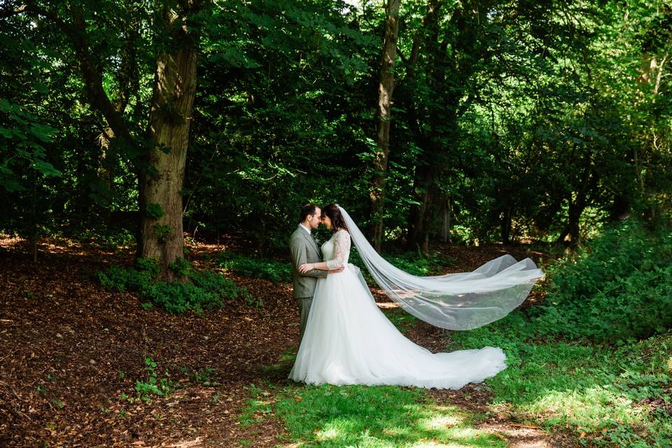 Peaceful moment at Langley Castle