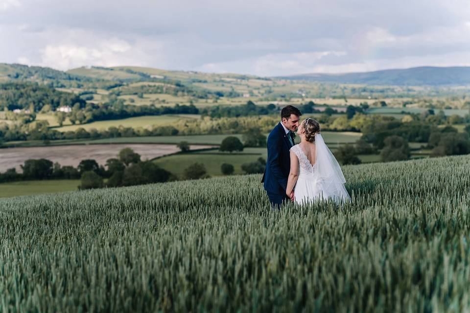 Rolling hills and countryside romance