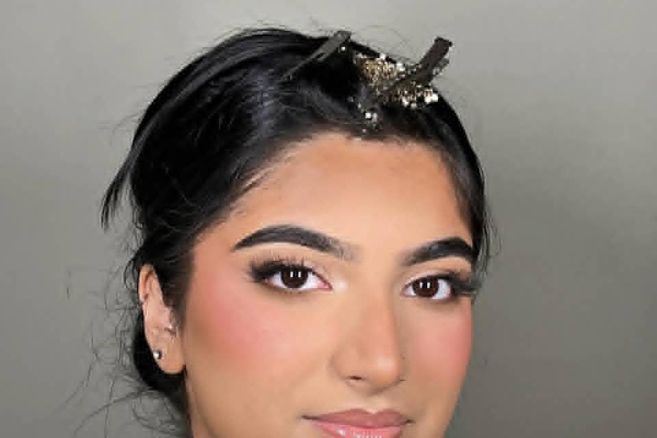 Soft asian bridal makeup