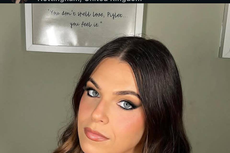 Sultry bridal glam