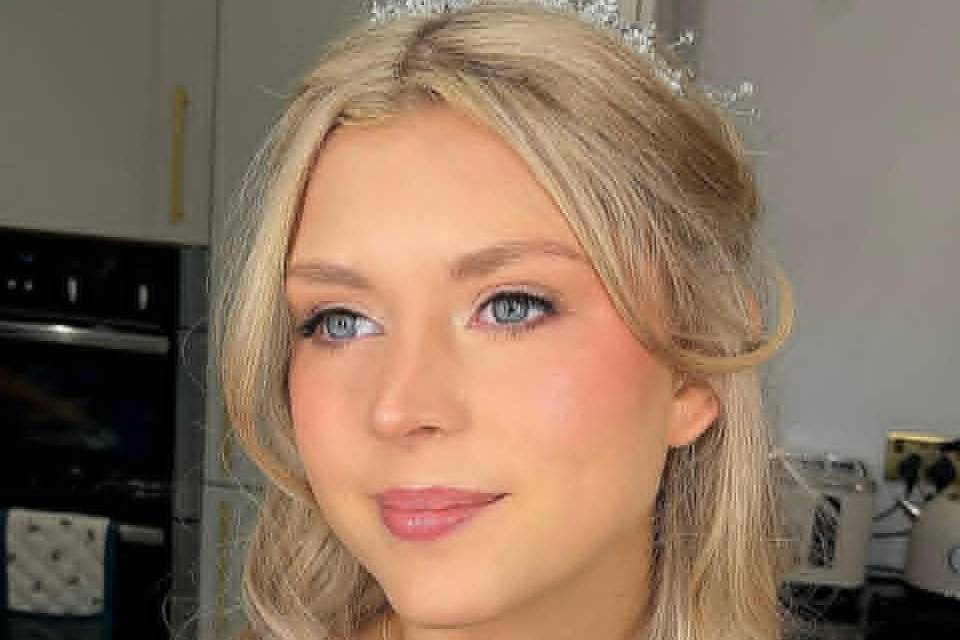 Blushed bride glam