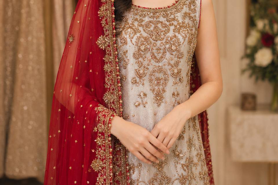 Red Bridal Lehenga