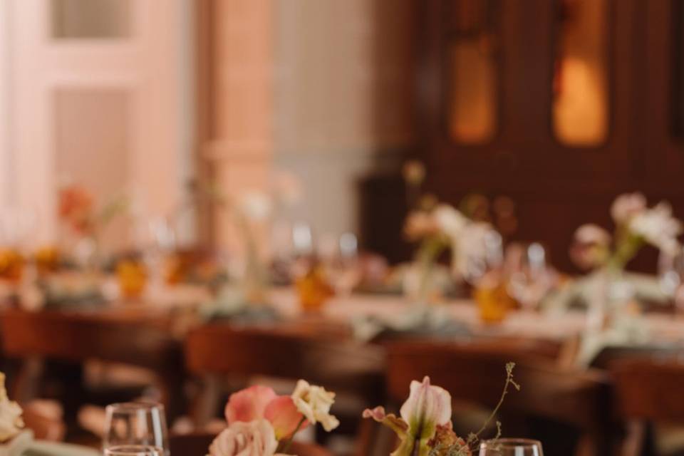 Close up table setting