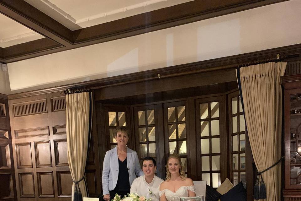 Renewal ceremony golf club