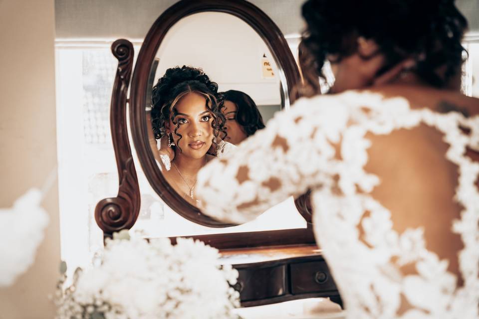 Magical bride's beauty