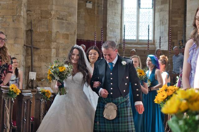Down the aisle