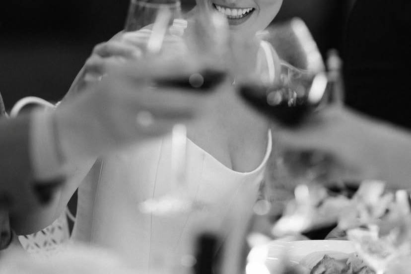 Happy bride