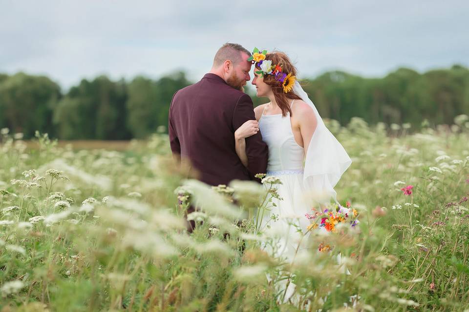 Romantic outdoor couple