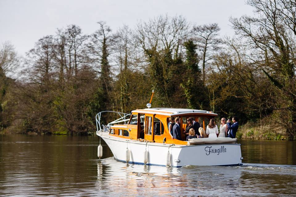 Micro wedding river trip