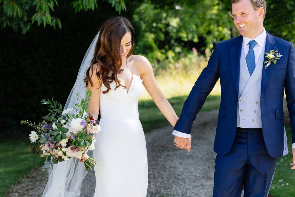 Bride with bouquet