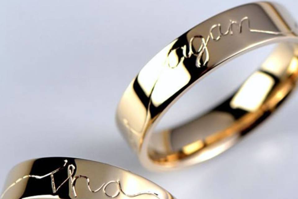 Handmade Gaelic Wedding Rings
