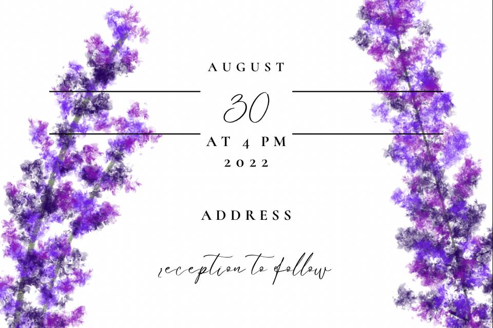 Simple Wedding Invitation