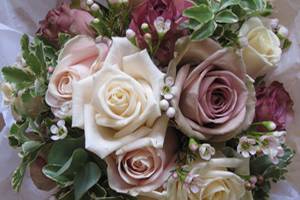 White peony bouquet