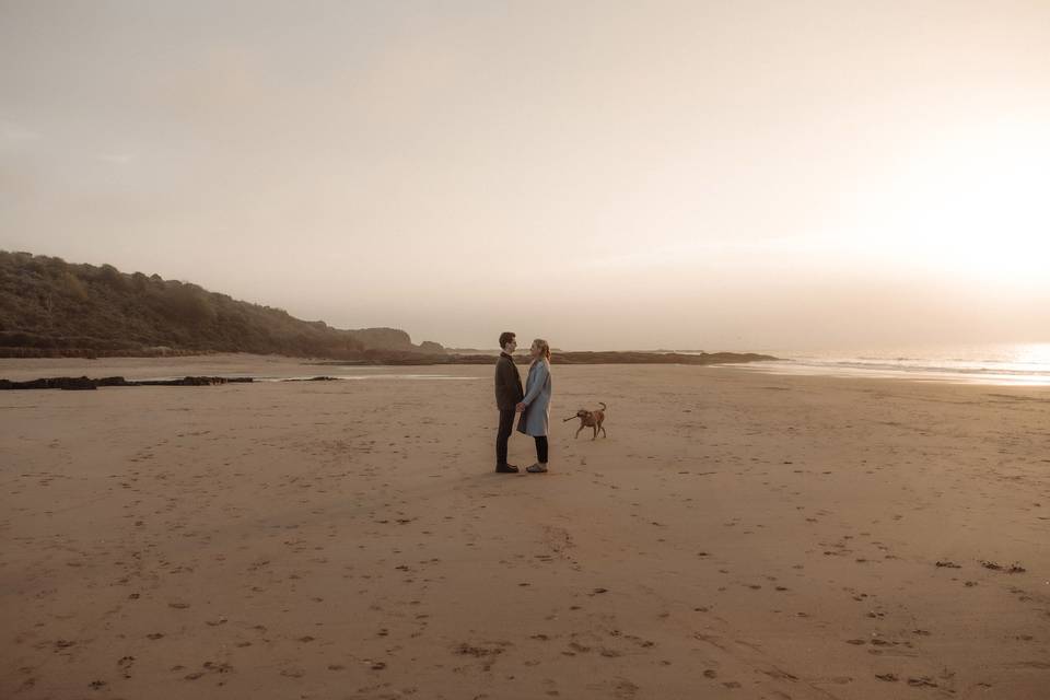 Gullane Beach Engagement